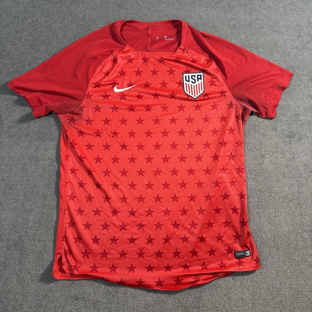 Nike USA Soccer Red Jersey Men's Size XLarge Authentic Stars American